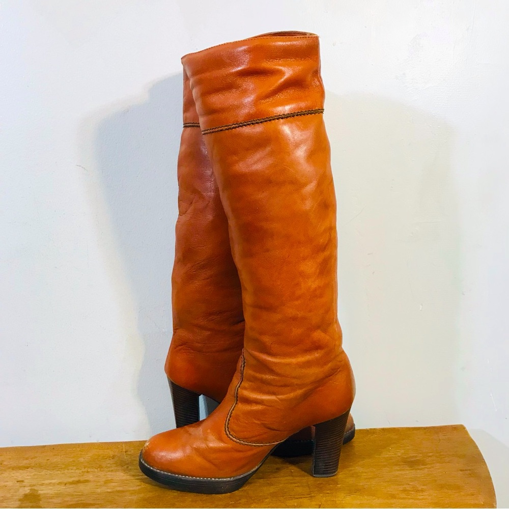 COPY - 70s vintage cowboy style leather boots - Picture 8 of 11